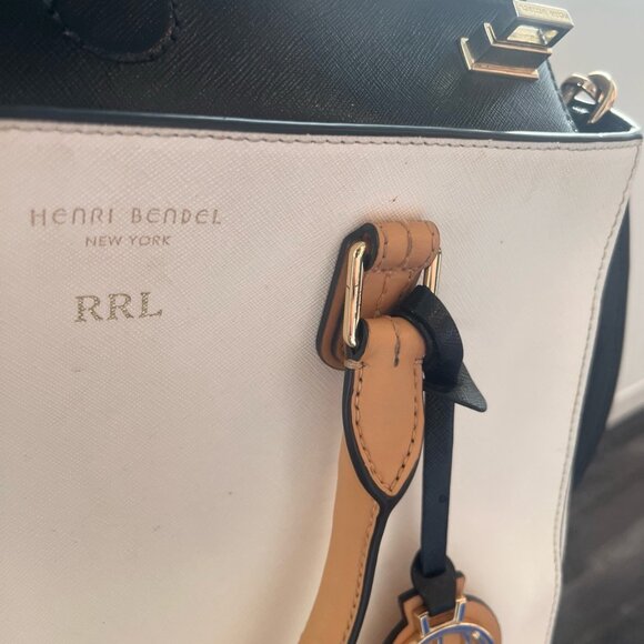 Henri Bendel West 57th Turnlock Satchel Colorblock - Picture 6 of 9